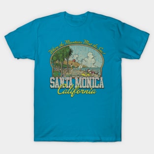 Santa Monica Where the Mountains Meet the Sea 1962 T-Shirt